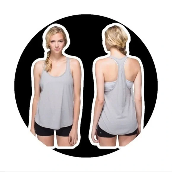 Lululemon 105 F Singlet Heathered Medium Grey - Picture 2 of 9